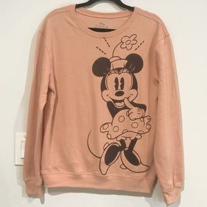 Disney Minnie Mouse Graphic Crewneck Sweater Brand New with tags!